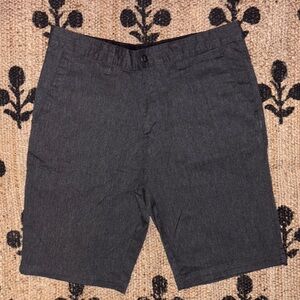 Volcom Charcoal Flat Front Shorts